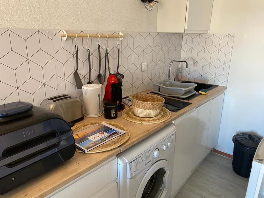 Superbe Studio Renove Avec Piscine Et Vue Marina Le Barcares Bagian luar foto